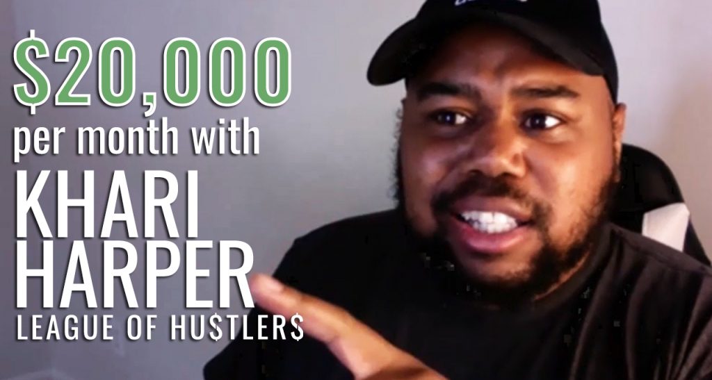 Khari Harper on the League of Hustlers Graphic